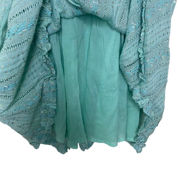 SUNDRESS Anoushka Strapless Mini Dress in Petra Aqua & Pink Beach Cocktail XS/S - Picture 5 of 11